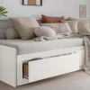 Ausziehbett 80/160x200cm "Jasmin" Kiefer massiv weiß