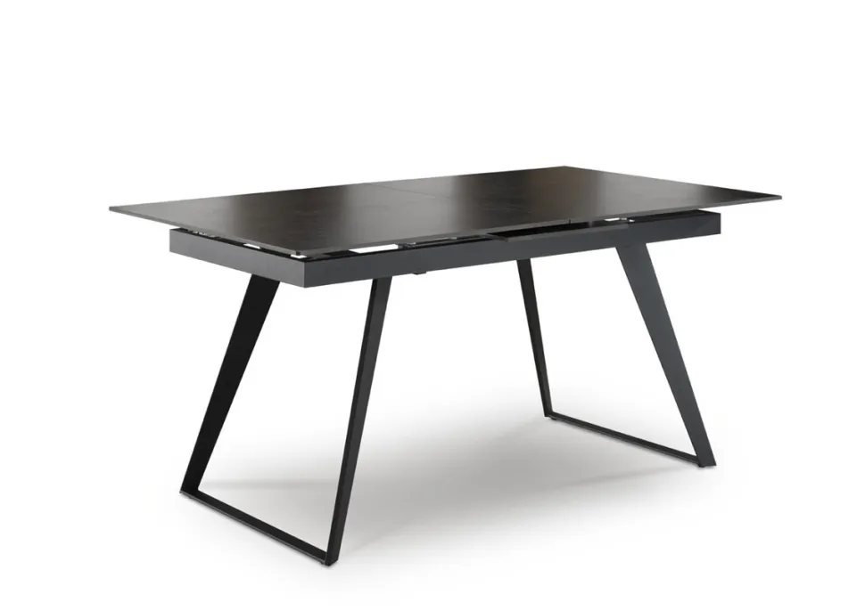 Auszugstisch 160(200)x90cm 'Amalfi' Steinoptik U-Gestell