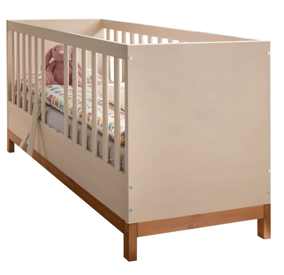 Babyzimmer 4-tlg. "Annabell" Kiefer creme & gebeizt