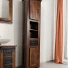 Badhochschrank 45x185cm 'Bayamo' Mango & Eisen