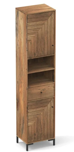 Badhochschrank 45x195cm 'Dreams' Mango massiv