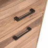 Badhochschrank 40x180cm 'Hudson' Sheesham gebeizt