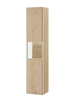 Badhochschrank 39x173cm inkl.Beleuchtung 'Avallon' Wildeiche geölt & creme Links