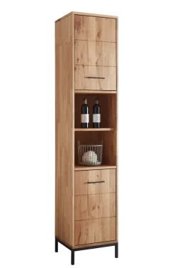 Badhochschrank 40x190cm 'Orlando' Wildeiche massiv geölt