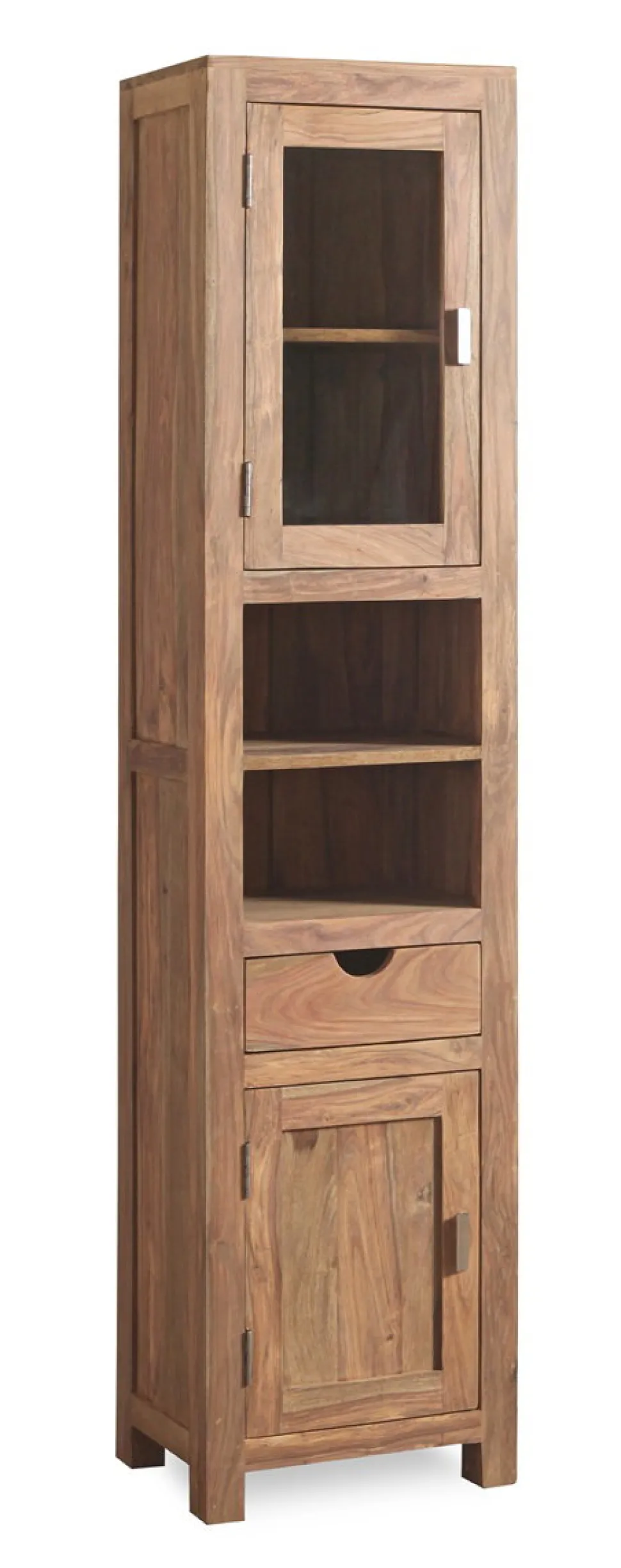 Badhochschrank 45x180cm 'Oxford' Sheesham massiv