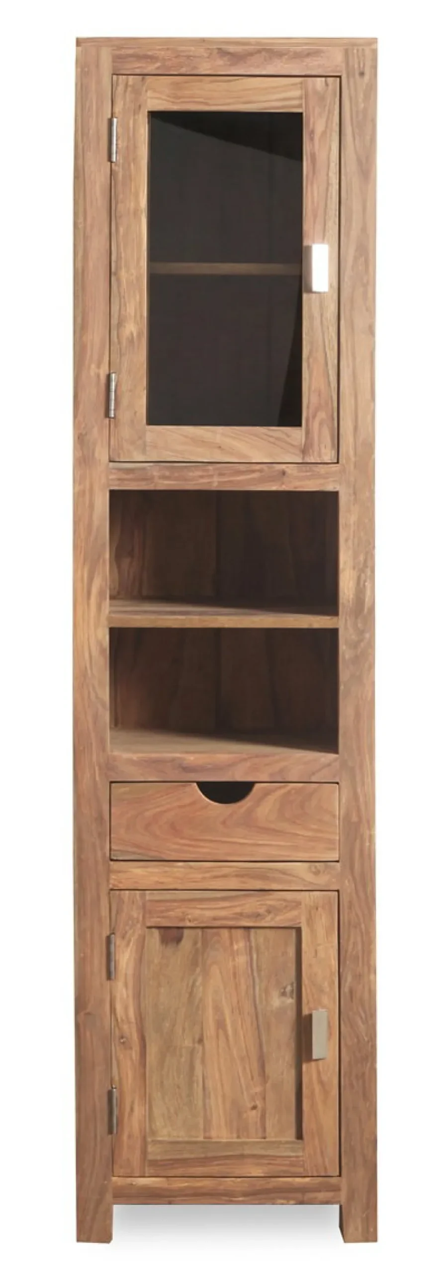 Badhochschrank 45x180cm 'Oxford' Sheesham massiv