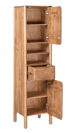 Badhochschrank 45x174cm 'Richmond' Akazie massiv