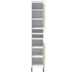 Badhochschrank 35x190cm 'Seattle' Kiefer massiv weiß