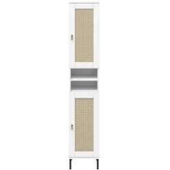 Badhochschrank 35x190cm 'Seattle' Kiefer massiv weiß