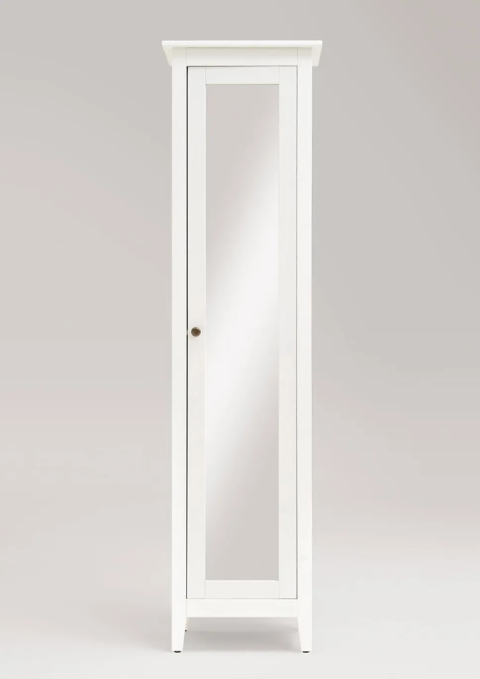 Badhochschrank 49x189cm 'Sylt' Kiefer weiß lasiert