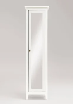 Badhochschrank 49x189cm 'Sylt' Kiefer weiß lasiert