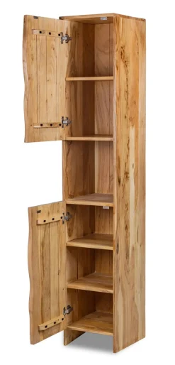 Badhochschrank 40x190cm 'Wing' Akazie massiv honig