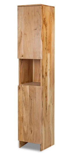 Badhochschrank 40x190cm 'Wing' Akazie massiv honig