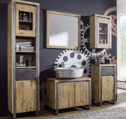 Bad komplett 5-tlg. 'Genua' Akazie gebürstet