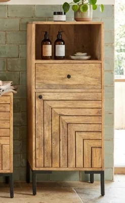 Badmidischrank 45x110cm 'Dreams' Mango massiv