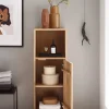 Badmidischrank 40x115cm 'Memphis' Wildeiche massiv geölt