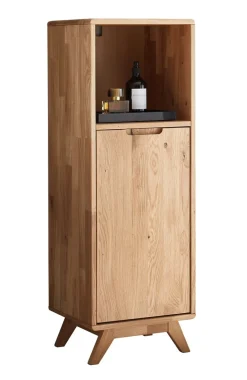 Badmidischrank 40x115cm 'Memphis' Wildeiche massiv geölt