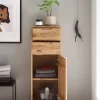Badmidischrank 40x115cm 'Memphis' Wildeiche massiv geölt 2 SK