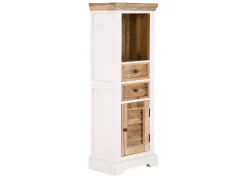Badmidischrank 45x130cm 'Nizza' Mango weiß natur