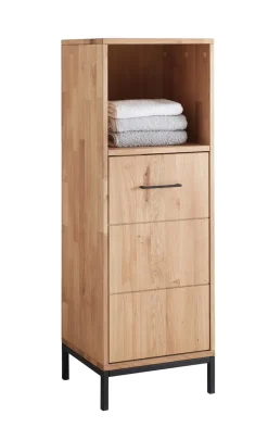 Badmidischrank 40x115cm 'Orlando' Wildeiche massiv geölt