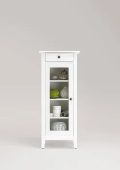 Badmidischrank 49x118cm 'Sylt' Kiefer weiß lasiert