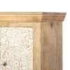Badmidischrank 67x115cm 'Tibet' Mango natur & weiß antik
