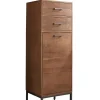 Badmidischrank 40x115cm "Winston" Akazie massiv sägerau 2SK