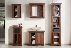 Badoberschrank 42x60cm 'Bayamo' Mango & Eisen