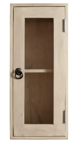 Badoberschrank 30x70cm 'Kjoto' Akazie massiv hell