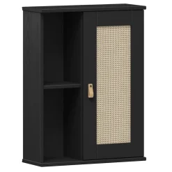 Badoberschrank 52x70cm 'Seattle' Kiefer massiv schwarz