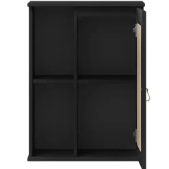 Badoberschrank 52x70cm 'Seattle' Kiefer massiv schwarz