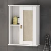 Badoberschrank 52x70cm 'Seattle' Kiefer massiv weiß