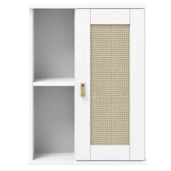 Badoberschrank 52x70cm 'Seattle' Kiefer massiv weiß