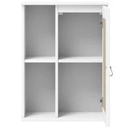 Badoberschrank 52x70cm 'Seattle' Kiefer massiv weiß