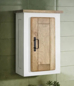 Badoberschrank 42x60cm 'Slyder' Mango weiß & natur