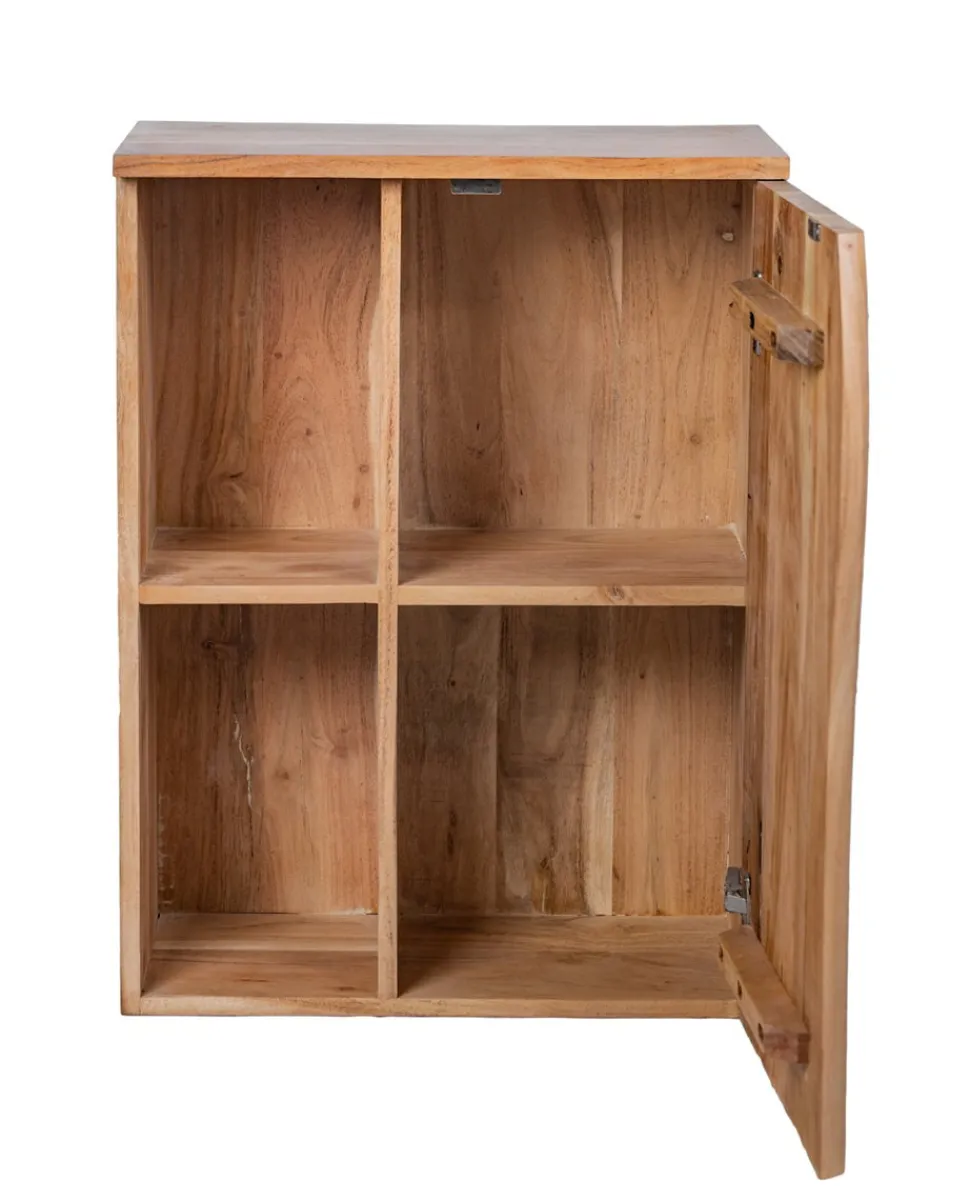 Badoberschrank 52x70cm 'Wing' Akazie honig massiv