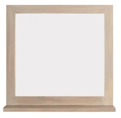 Badspiegel mit Ablage 70x70cm 'Kjoto' Akazie massiv
