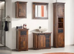 Badunterschrank 42x80cm 'Bayamo' Mango & Eisen