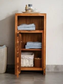 Badunterschrank 40x80cm 'Dakar' Akazie massiv lackiert