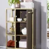 Badunterschrank 52x86cm "Golden Line" braun & gold