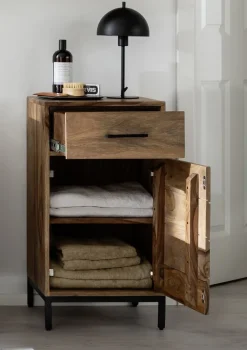 Badunterschrank 40x77cm 'Hudson' Sheesham gebeizt