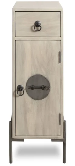 Badunterschrank 30x90cm 'Kjoto' Akazie massiv hell