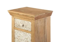 Badunterschrank 45x70cm 'Tibet' Mango natur & weiß antik