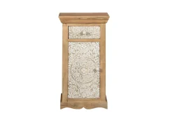 Badunterschrank 45x70cm 'Tibet' Mango natur & weiß antik