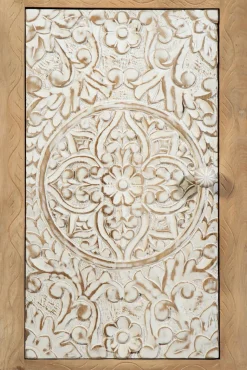 Badunterschrank 45x70cm 'Tibet' Mango natur & weiß antik
