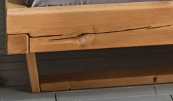 Balkenbett 'Lara' 160x200cm Kiefer gelaugt & geölt
