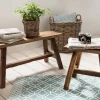 Bank/Blumenhocker 50cm "Ranch" recyceltes Holz