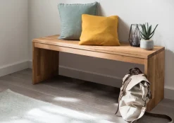 Bank 120x45cm 'Stockholm' Wildeiche massiv
