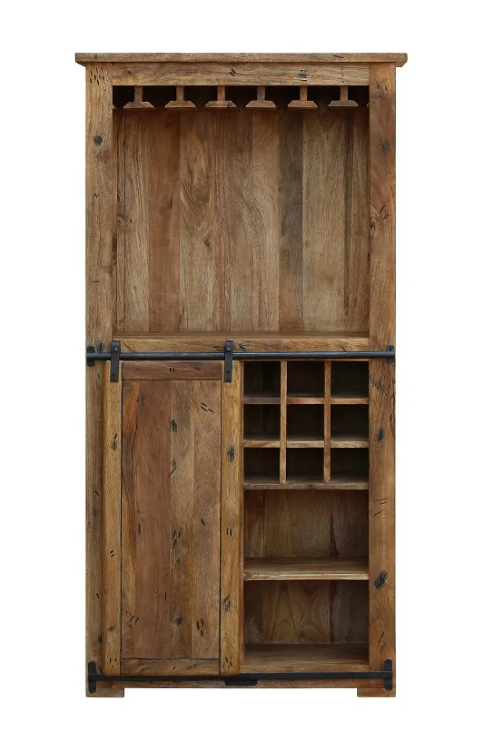 Barschrank 85x170cm 'Railroad' Mango & Eisen
