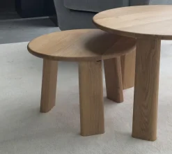Beistelltisch 50cm 'Oslo' Wildeiche massiv geölt